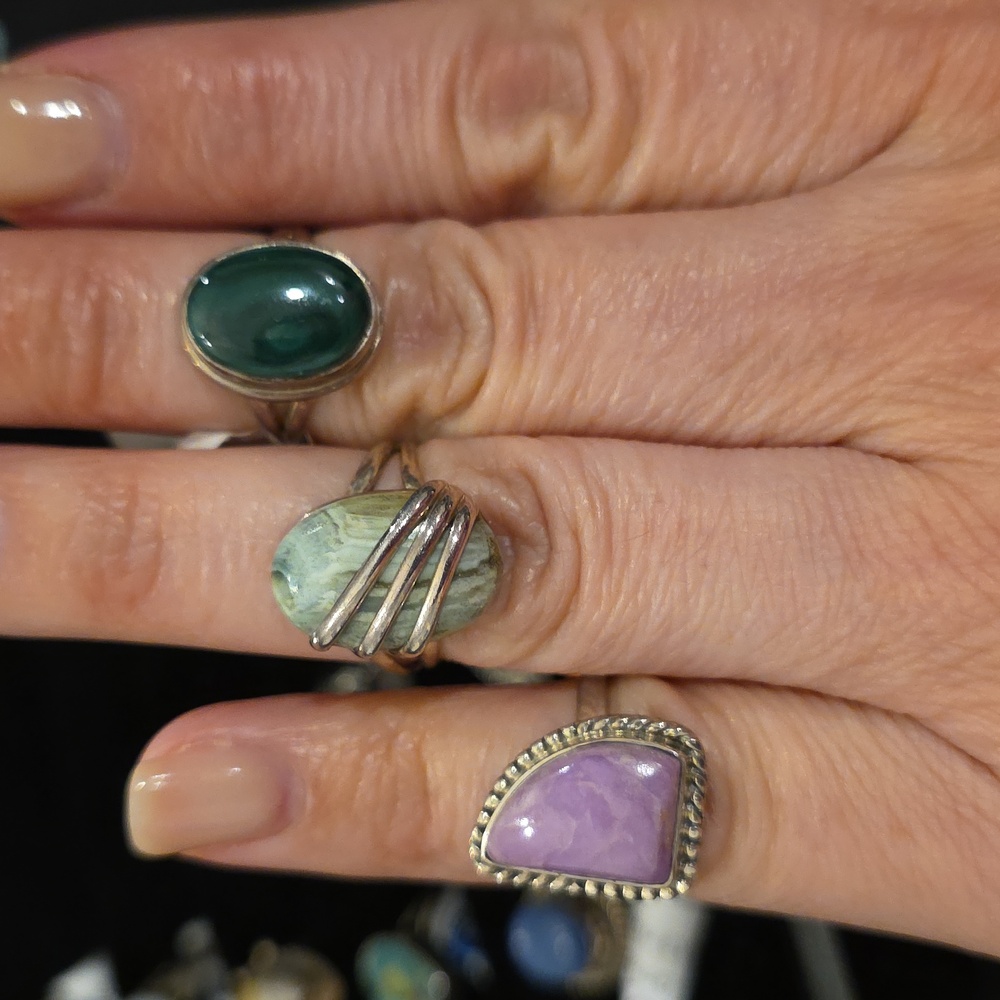 NEW Size 6.5 Genuine Sterling Silver Rings - Picture 7 of 10